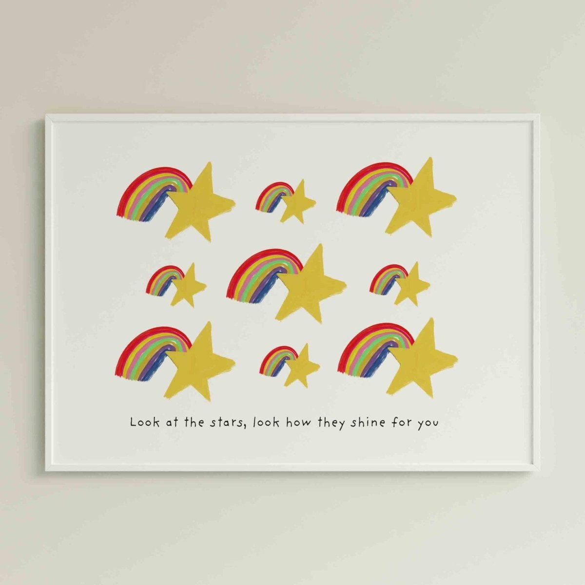 Stars & Rainbows Art Print