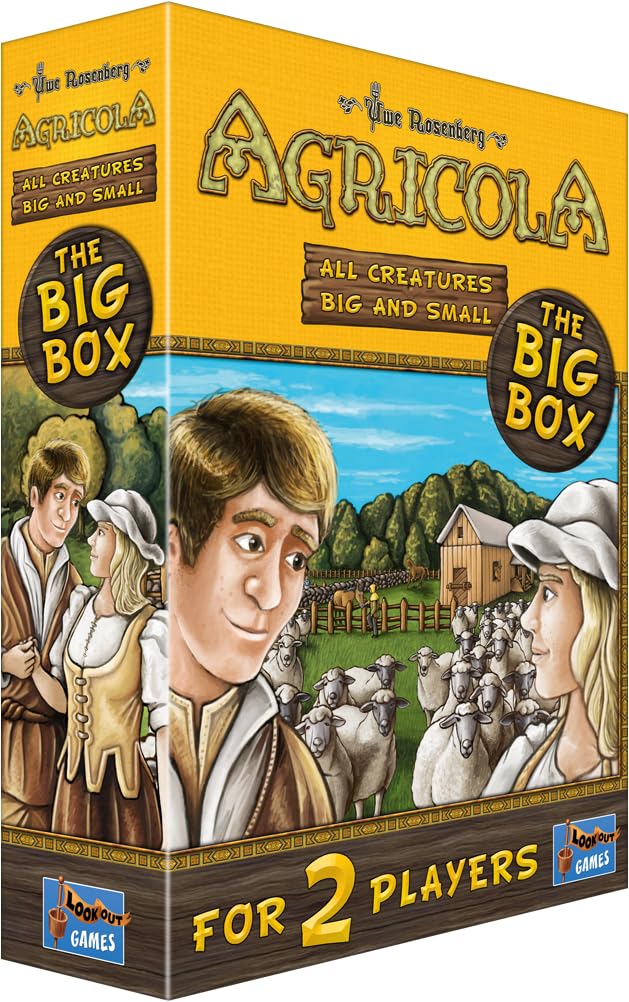 Lookout: Agricola All Creatures Big and Small The Big Box – Two-Player Farming Strategy Game