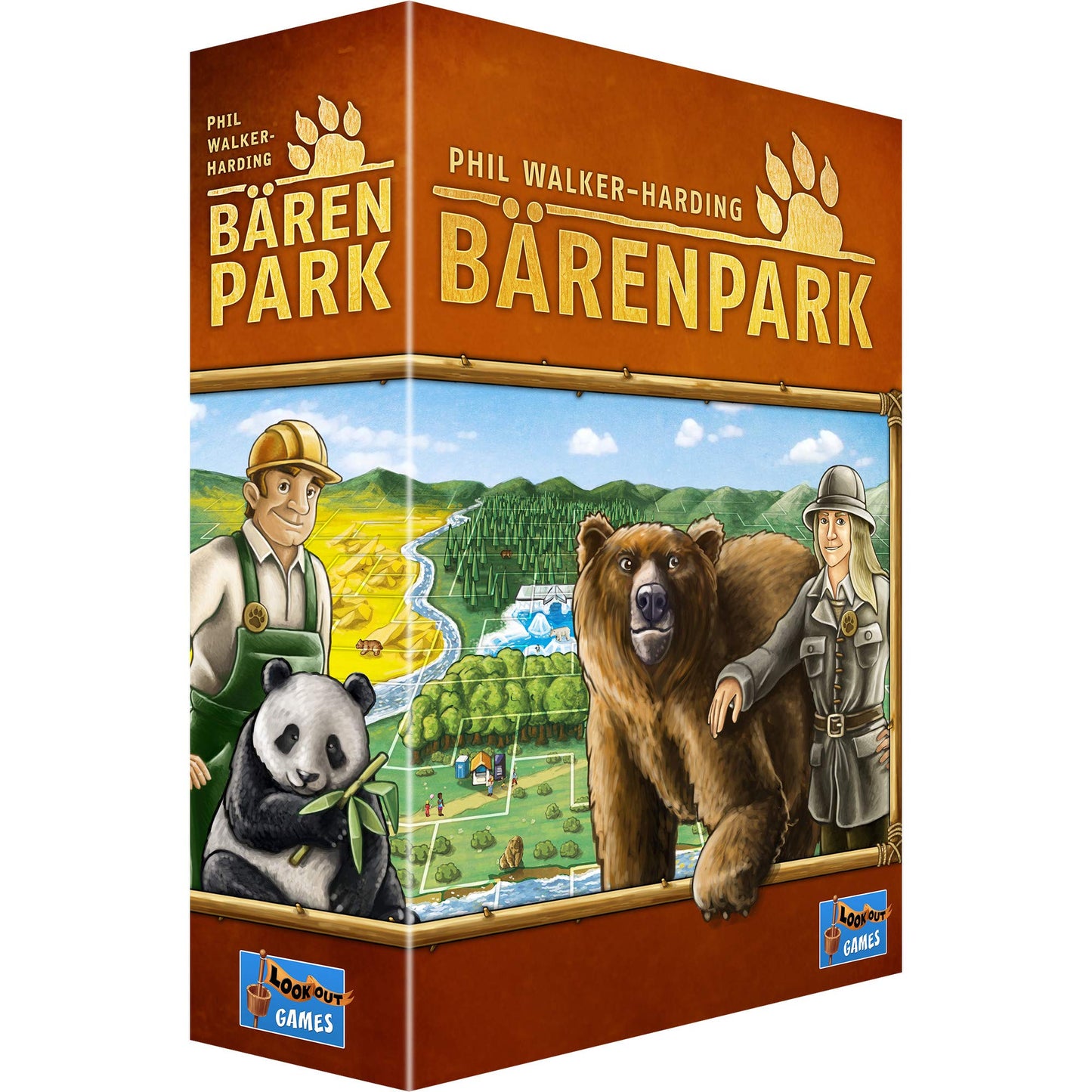 Lookout Baerenpark Board Game – Tile Placement Strategy for Families, 2-4 Players, 30-45 Minutes
