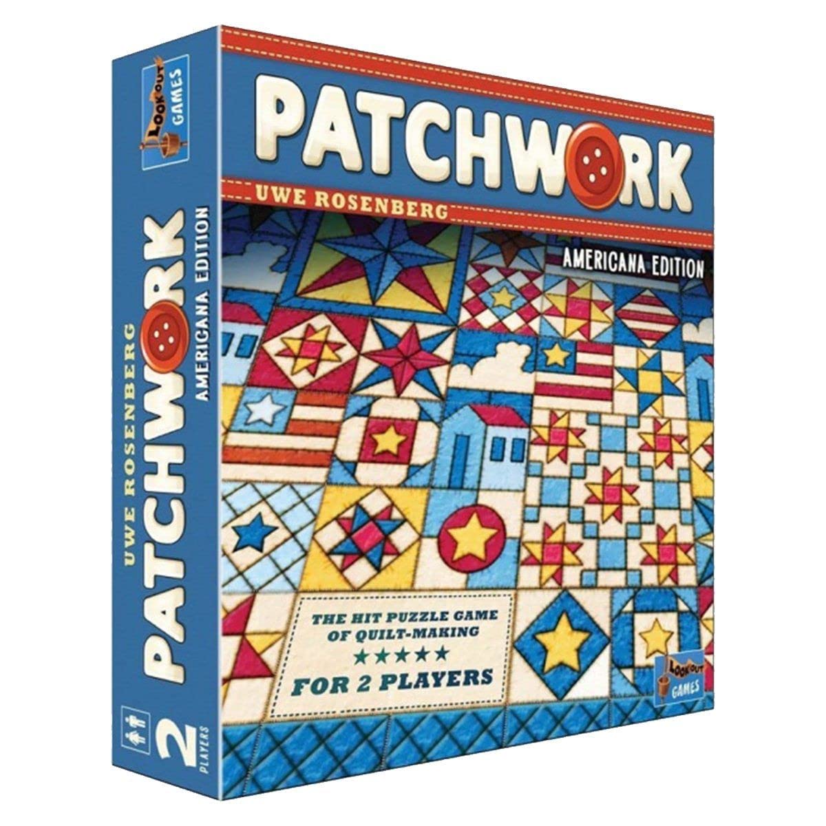 Lookout Patchwork Americana Edition – Strategy Board Game by Lookout