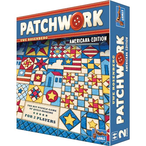 Lookout Patchwork Americana Edition Board Game – Two-Player Quilting Strategy (Ages 8+)