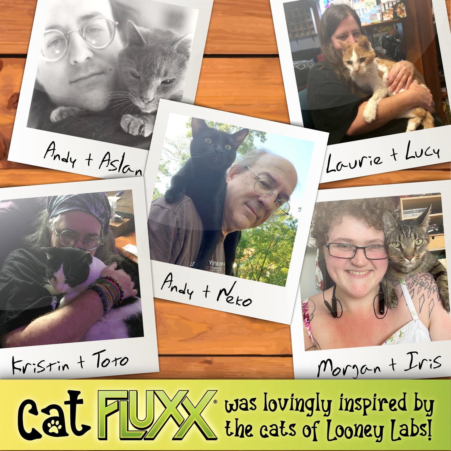 Looney Labs Cat Fluxx – Cat-Themed Card Game for 1-6 Players
