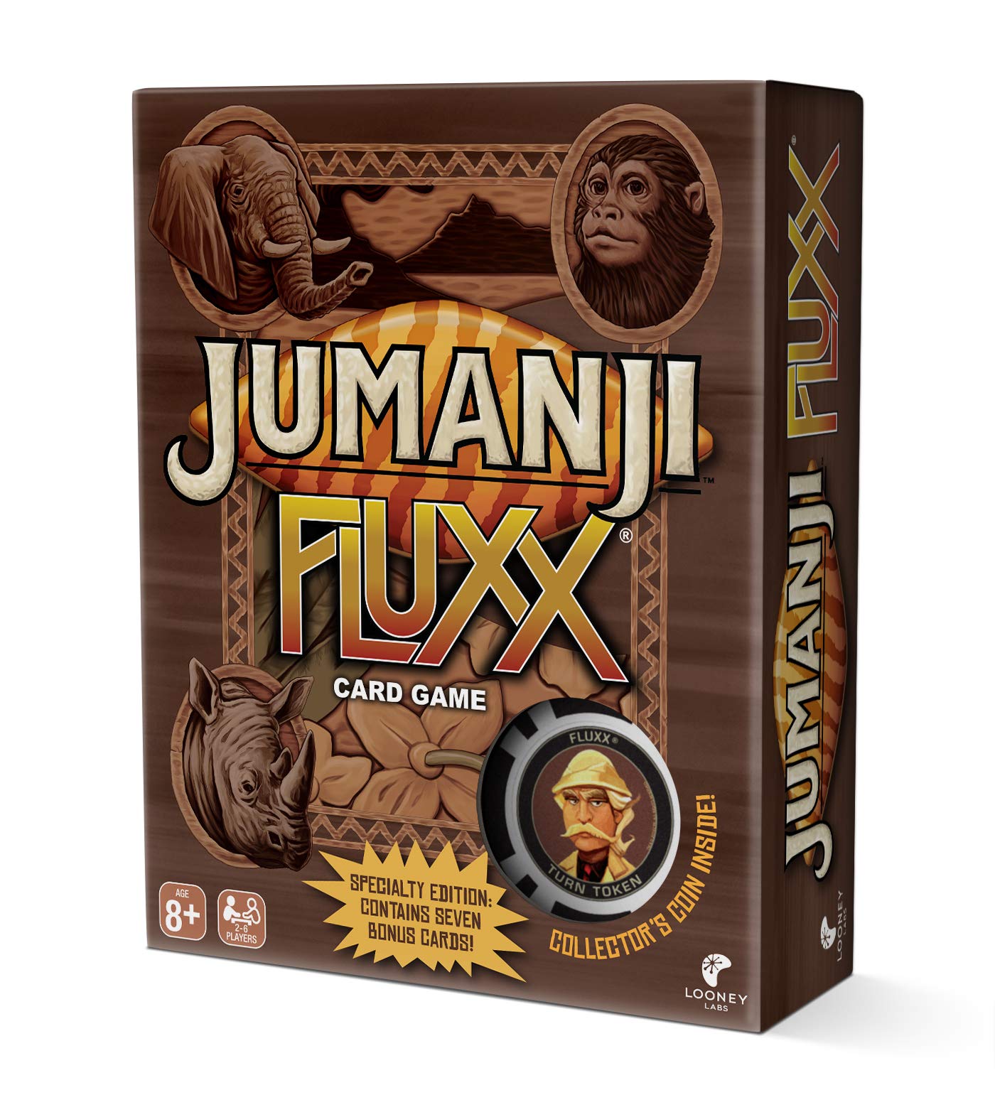 Looney Labs Jumanji Fluxx Card Game – Ever-Changing Rules & Jungle Chaos