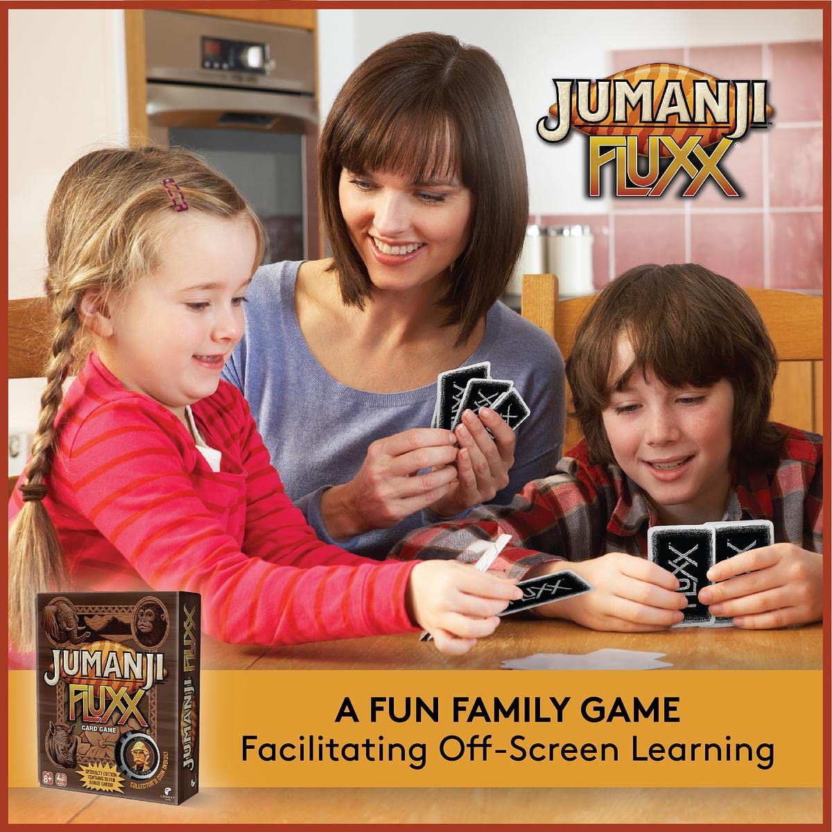 Looney Labs Jumanji Fluxx Card Game – Ever-Changing Rules & Jungle Chaos