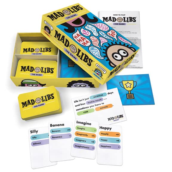 Looney Labs Mad Libs: The Game – Funny Sentence Building Game for 3-8 Players
