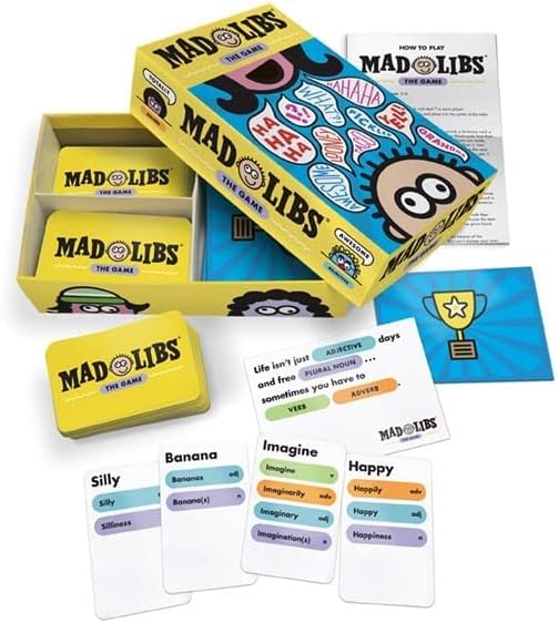 Looney Labs Mad Libs: The Game – Funny Sentence Building Game for 3-8 Players