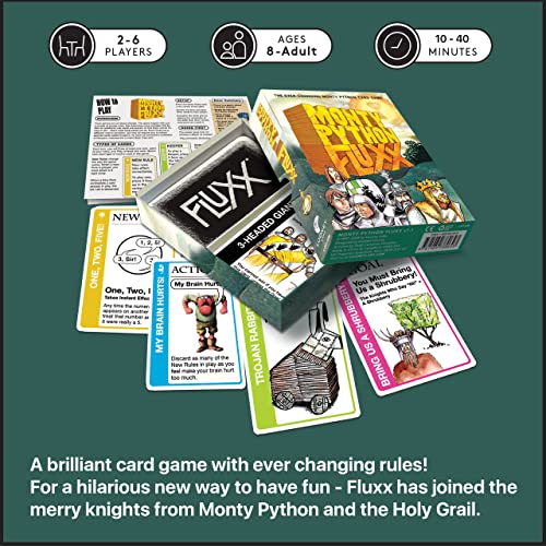 Looney Labs Monty Python Fluxx Card Game — Hilarious 2-6 Player Edition