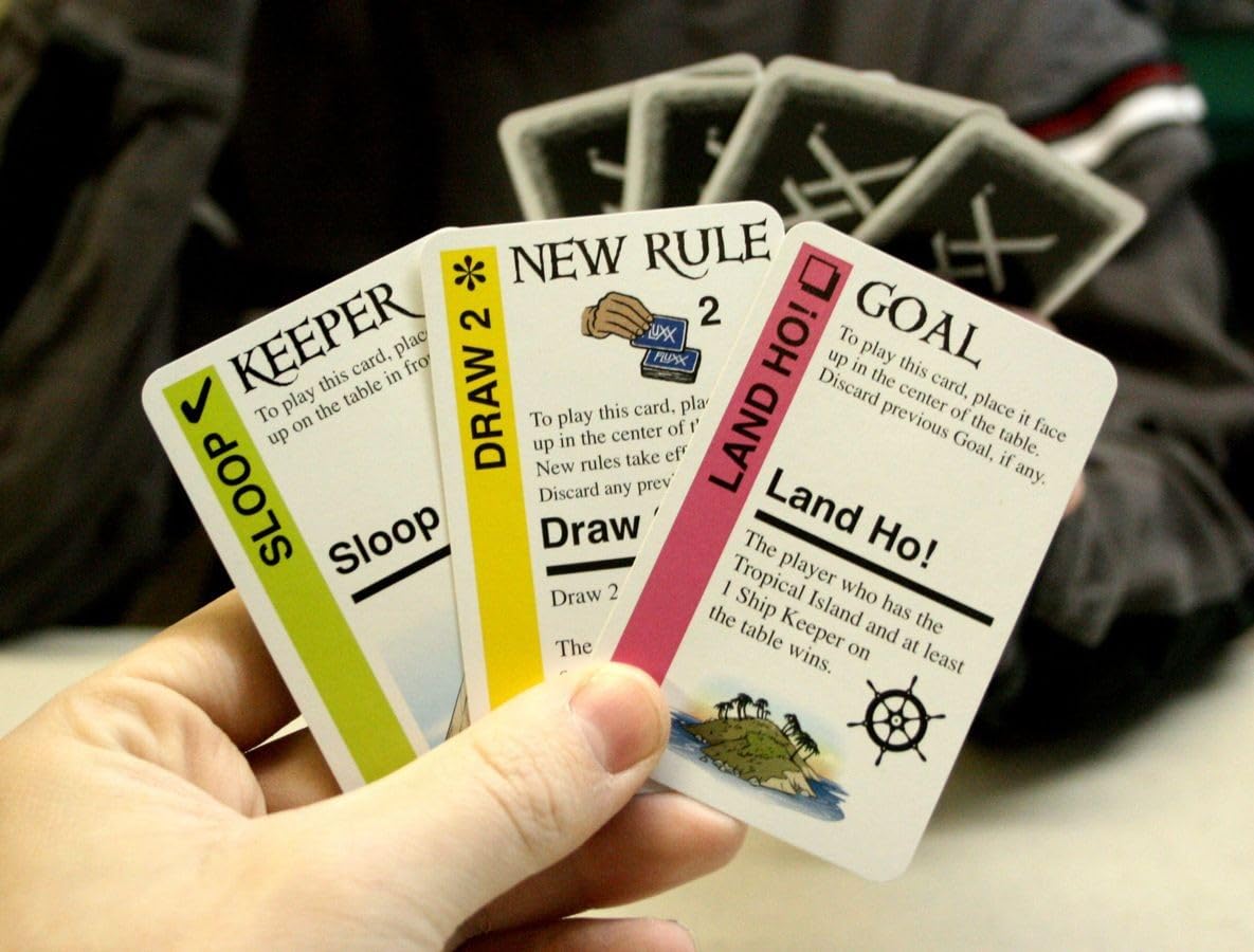 Looney Labs Pirate Fluxx – Ever-Changing Pirate Card Game for 2-6 Players | Ages 8+