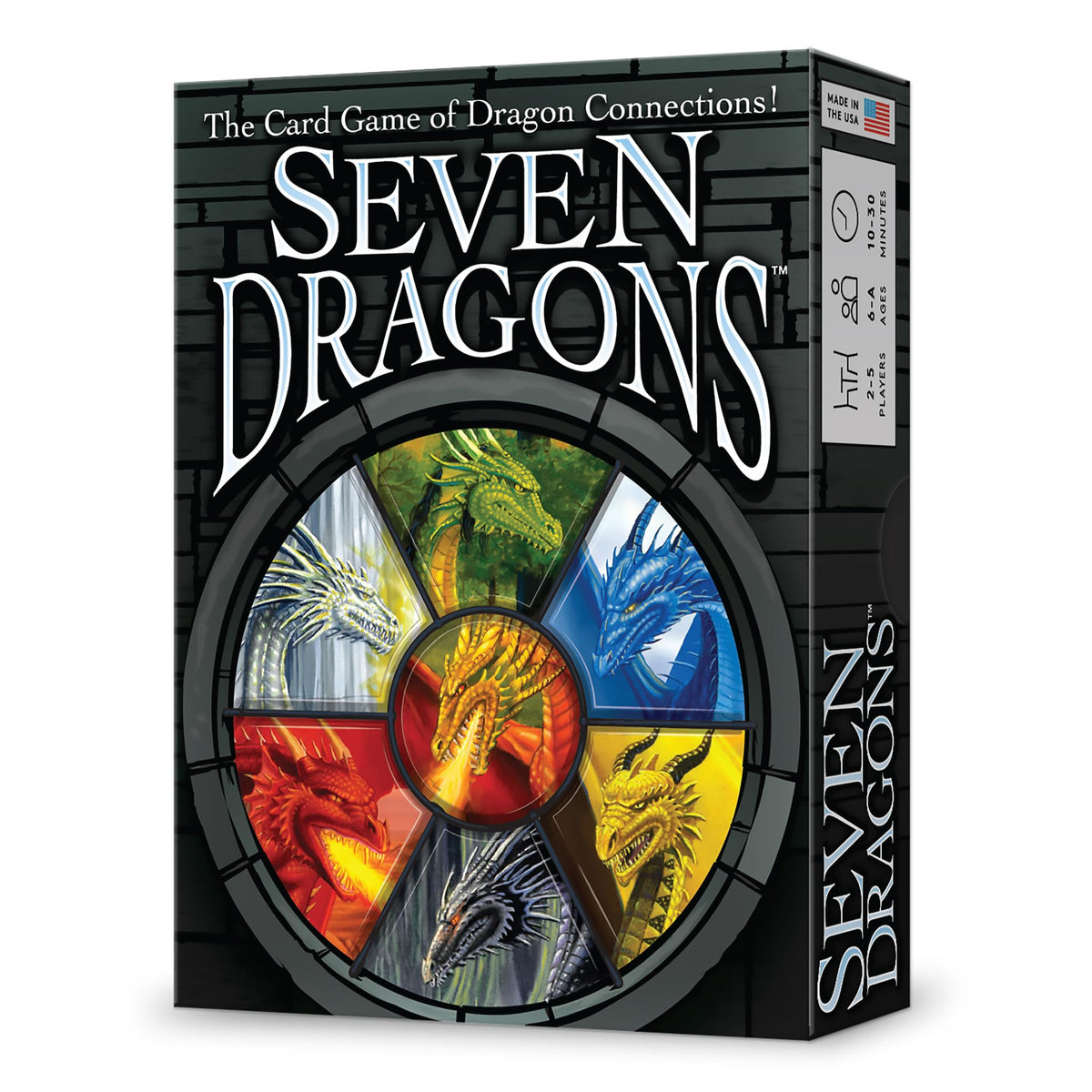 Looney Labs Seven Dragons Card Game - Dragon Territory Strategy & Bluff