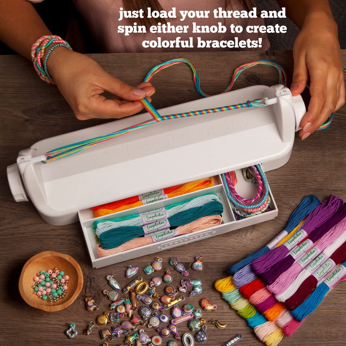 Loopdedoo Deluxe DIY Friendship Bracelet Kit – Make Bracelets in Minutes