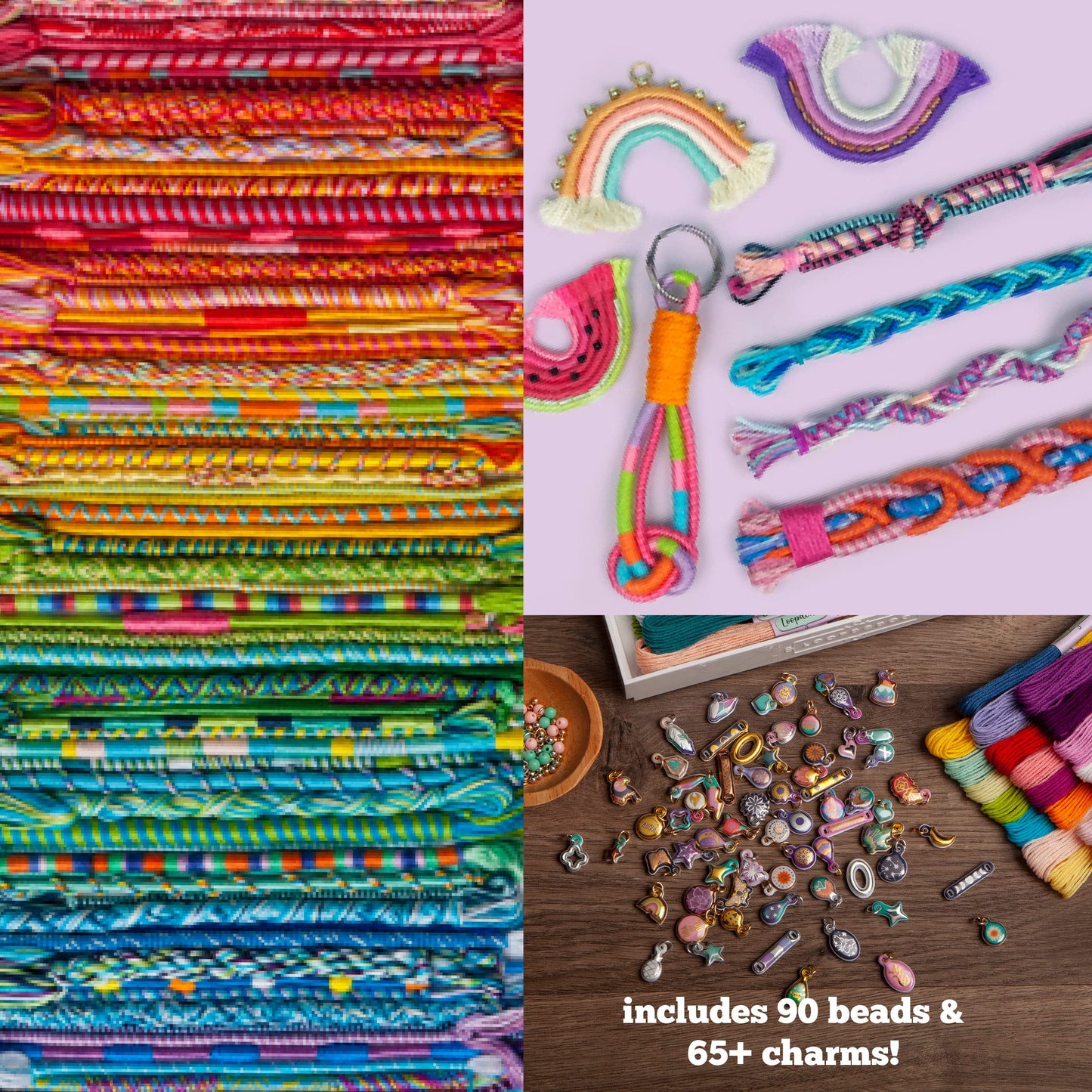 Loopdedoo Deluxe DIY Friendship Bracelet Kit – Make Bracelets in Minutes