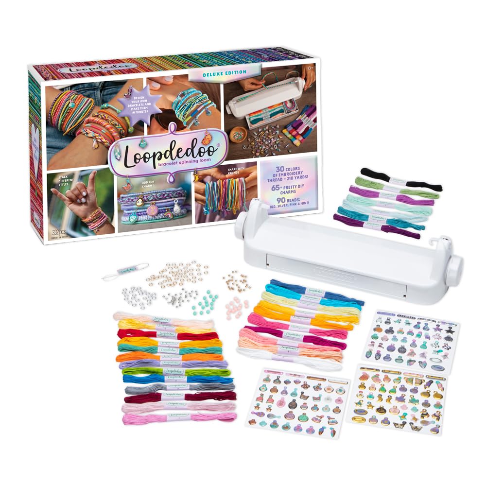 Loopdedoo Deluxe DIY Friendship Bracelet Kit – Make Bracelets in Minutes