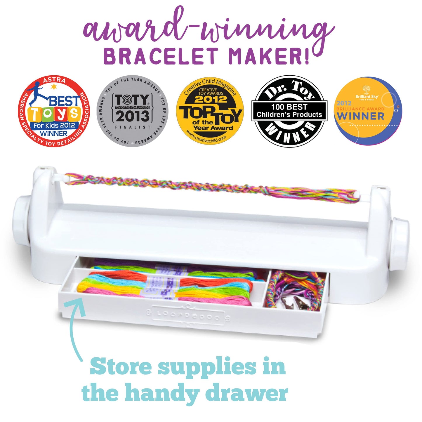 Loopdedoo Deluxe DIY Friendship Bracelet Kit – Make Bracelets in Minutes