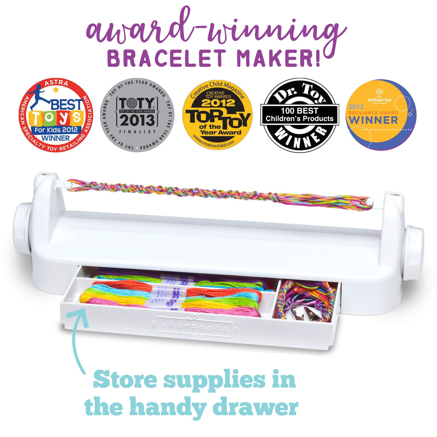 Loopdedoo DIY Friendship Bracelet Maker Kit for Kids – Create Custom Bracelets in Minutes