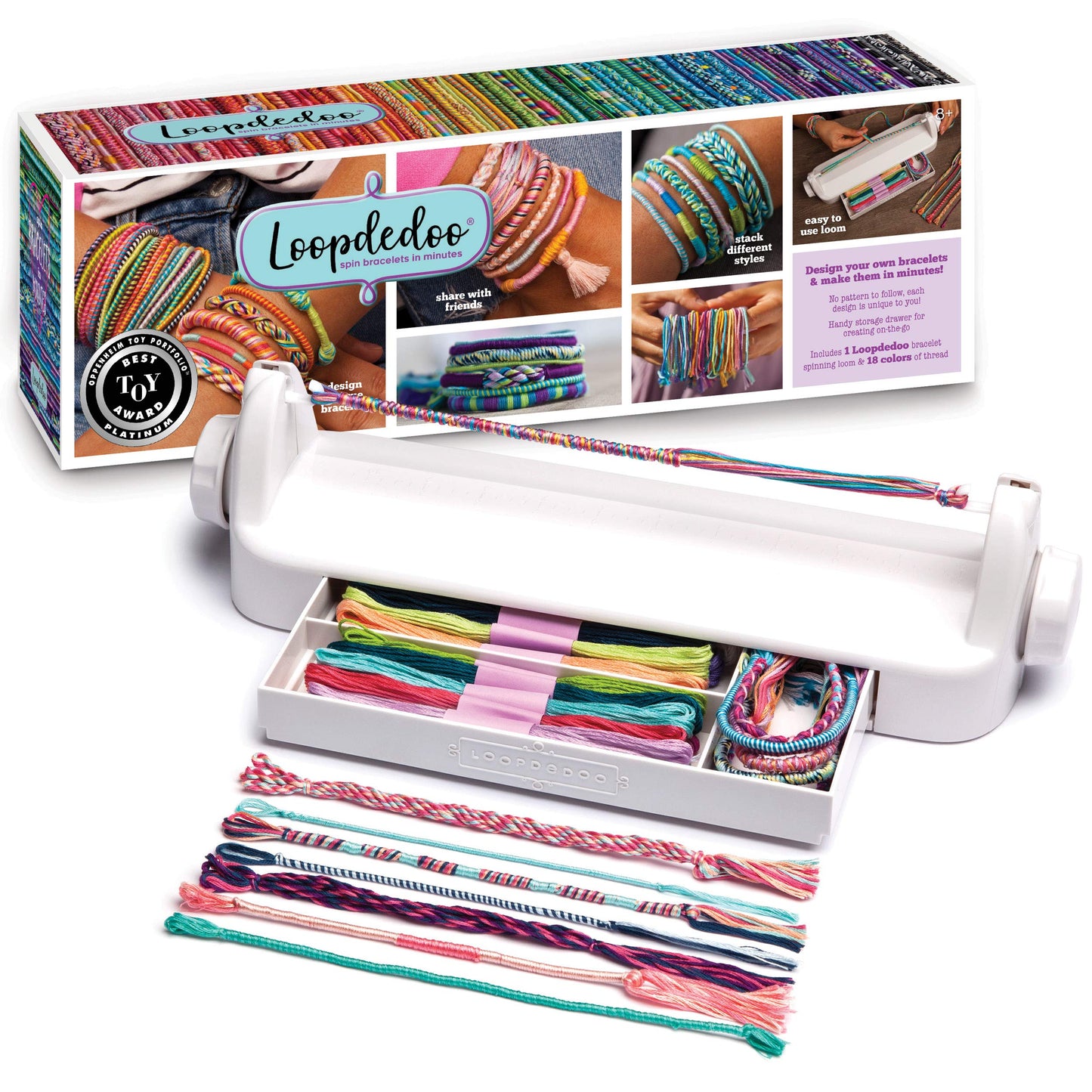 Loopdedoo DIY Friendship Bracelet Maker Kit for Kids – Create Custom Bracelets in Minutes