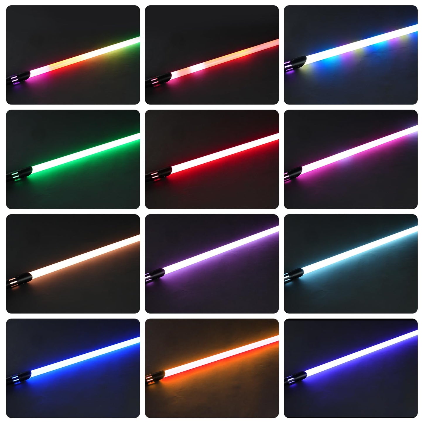 LordSaber Pixel Light Saber Blade – Heavy-Dueling Polycarbonate, Double-Sided LED, 32"/36" Length