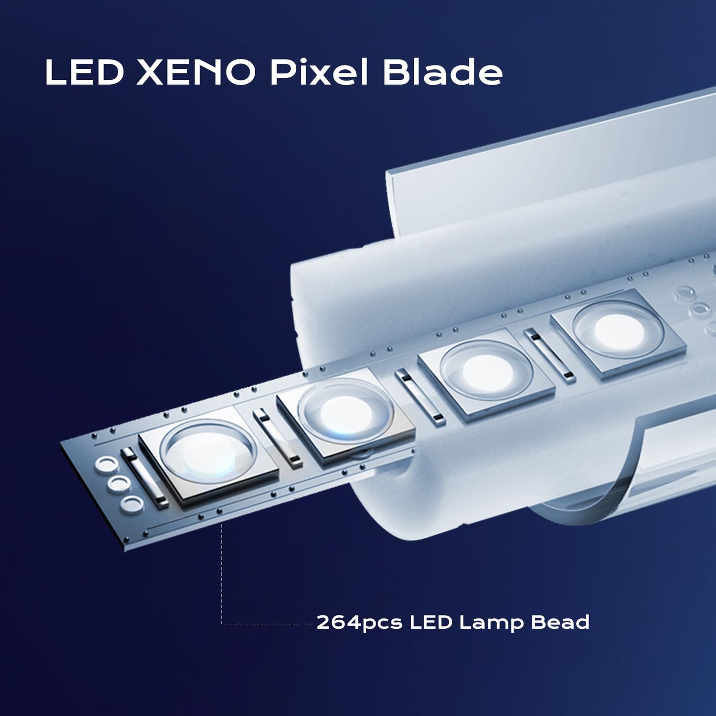 LordSaber Pixel Light Saber Blade – Heavy-Dueling Polycarbonate, Double-Sided LED, 32"/36" Length