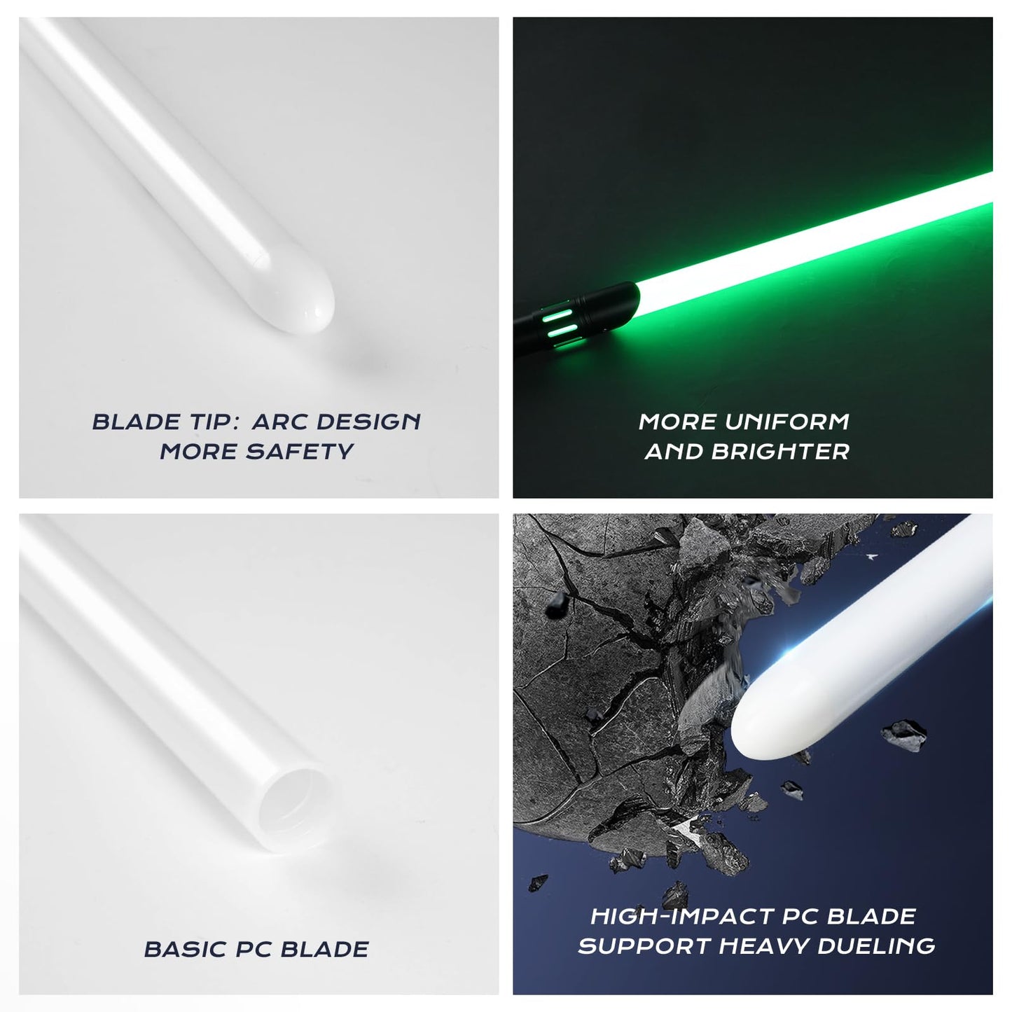 LordSaber RGB Light Saber Blade – Heavy-Dueling Ready, 1 Inch Diameter, 92cm / 36inch