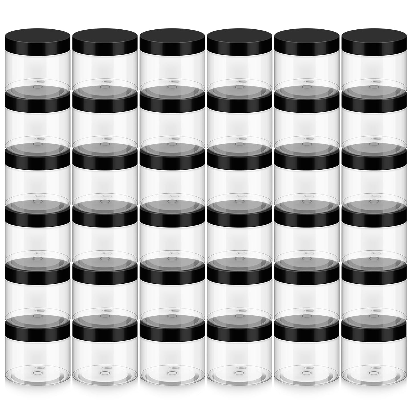 Loretoy 36-Pack 4oz Jars with Lids – BPA-Free, Reusable, Leak-Proof