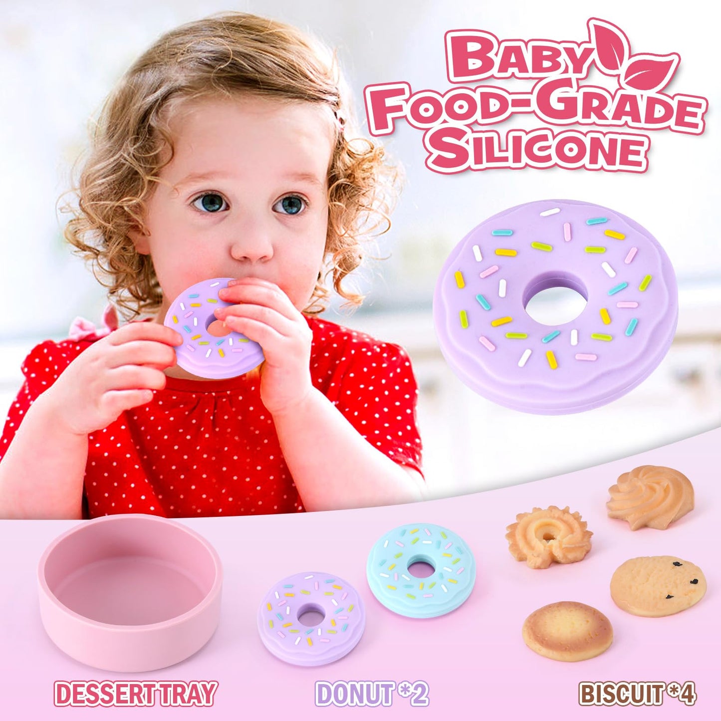 Lorfancy 20-Pcs Silicone Tea Party Set for Kids – Pretend Play Teapot & Accessories