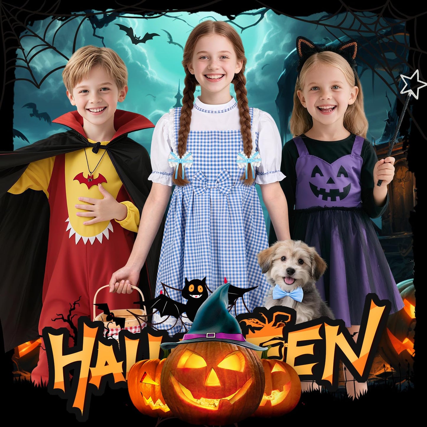 Loscola Halloween Costumes for Girls – Storybook Character Costumes (Ages 3-12)