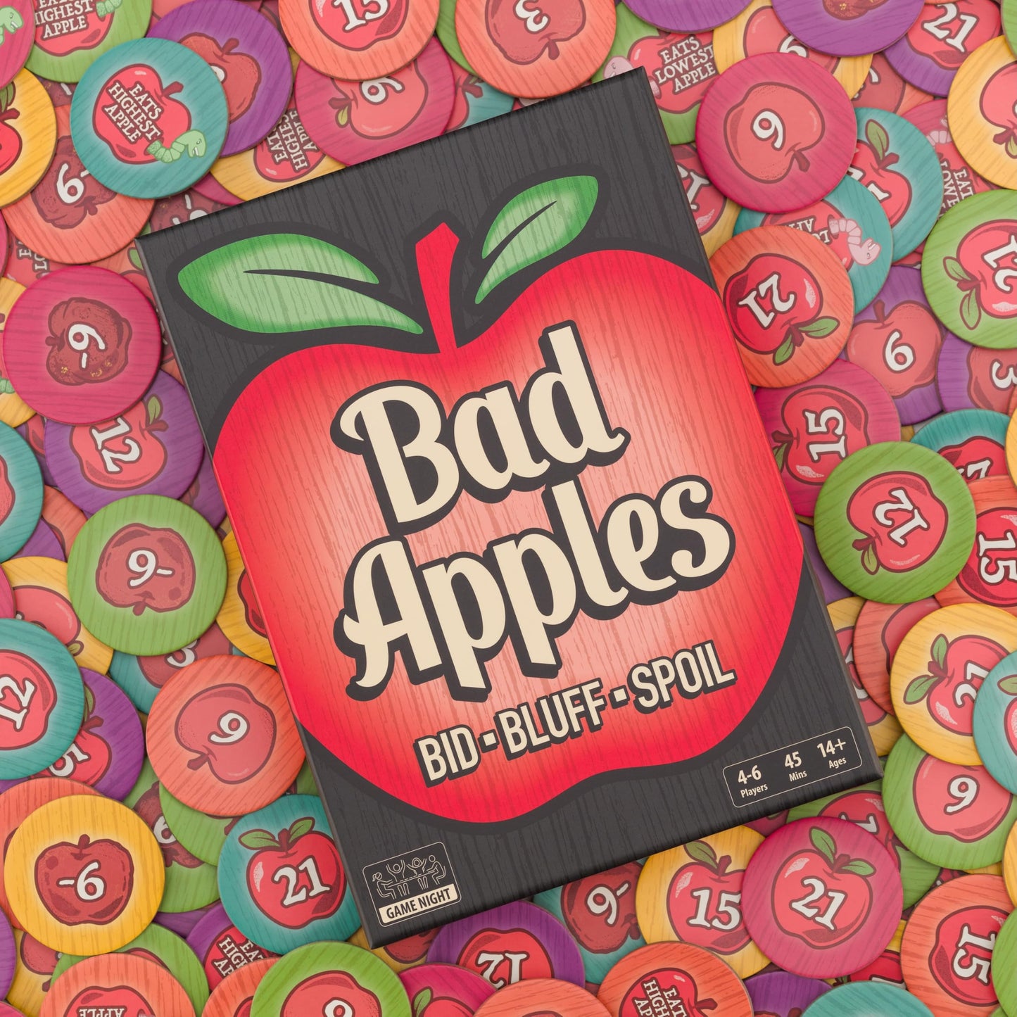 Lost Boy Entertainment Bad Apples – Family Board Game for Adults & Teens | Bidding & Bluffing