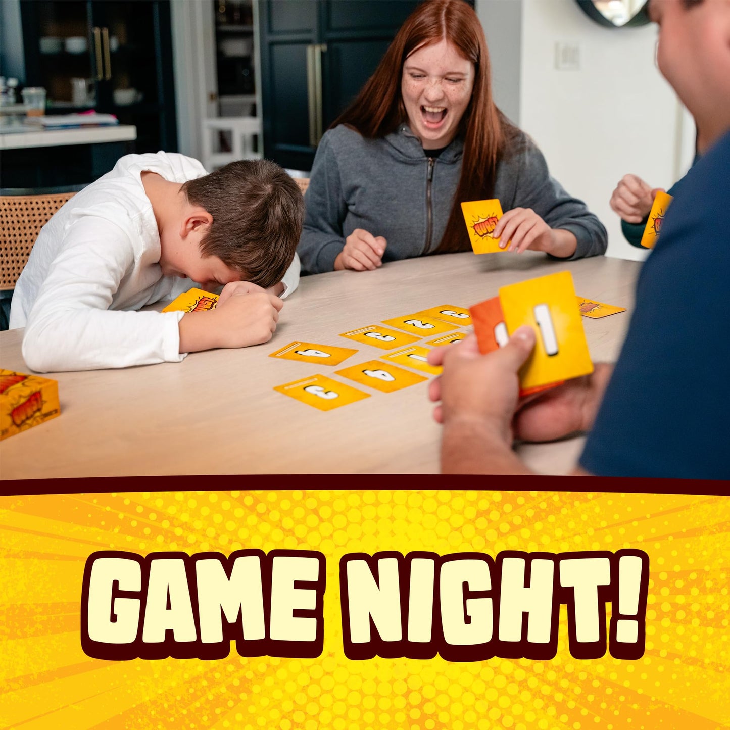 Lost Boy Entertainment Burst Card Game – Family Game Night for Ages 10+, 90 Cards