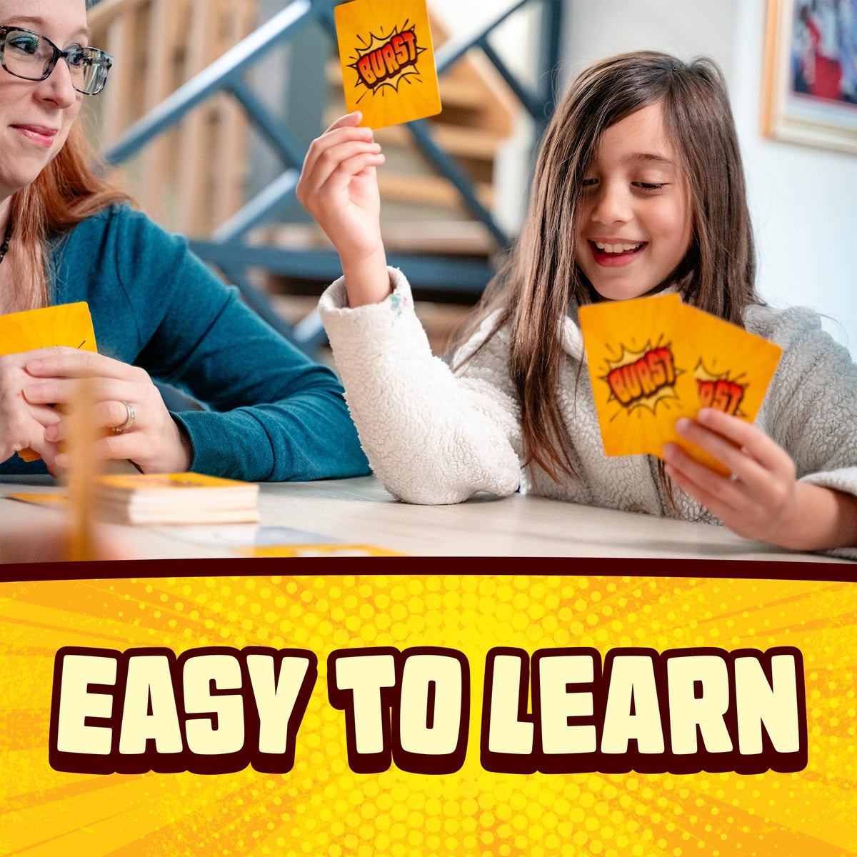 Lost Boy Entertainment Burst Card Game – Family Game Night for Ages 10+, 90 Cards