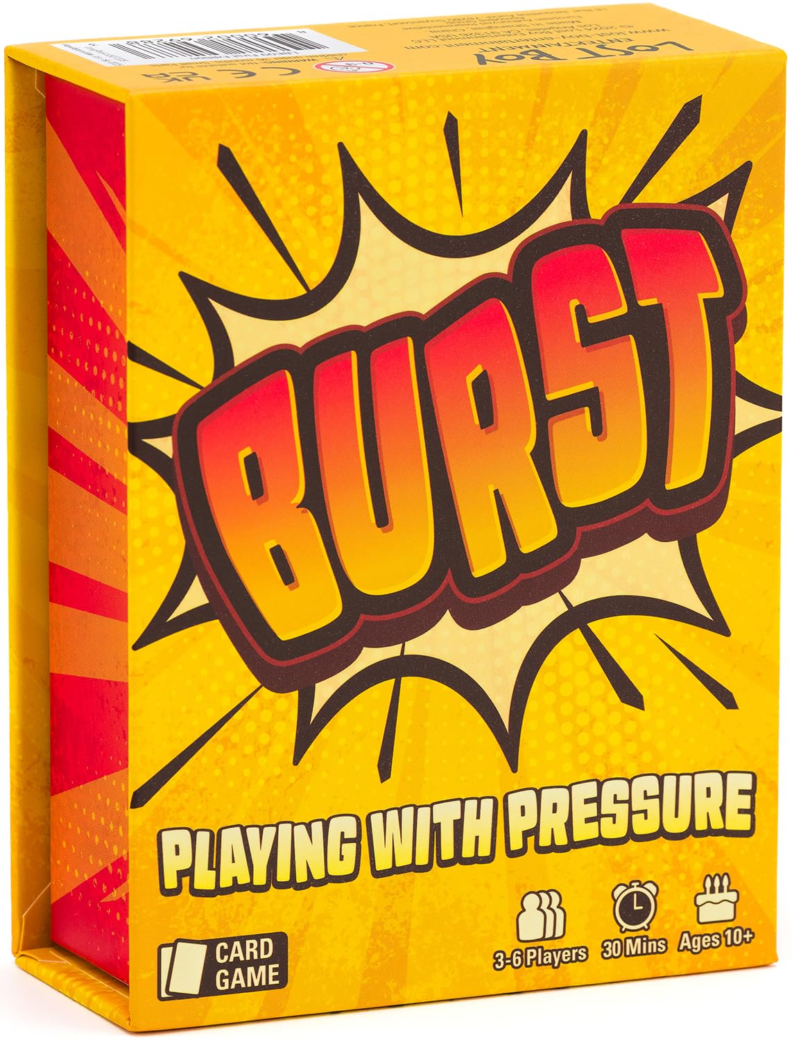Lost Boy Entertainment Burst Card Game – Family Game Night for Ages 10+, 90 Cards