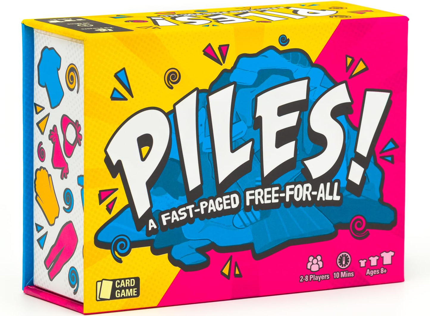 Lost Boy Entertainment Piles – Fast-Paced Card Game for 2-8 Players | Family & Travel Game, 10 Minutes