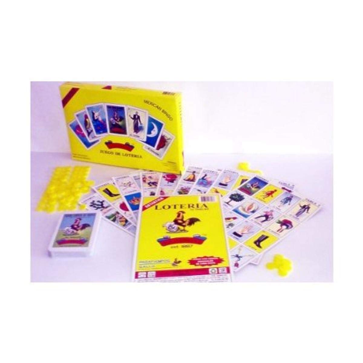 Loteria Authentic Mexican Game – Don Clemente Brand, 10 Boards with Box
