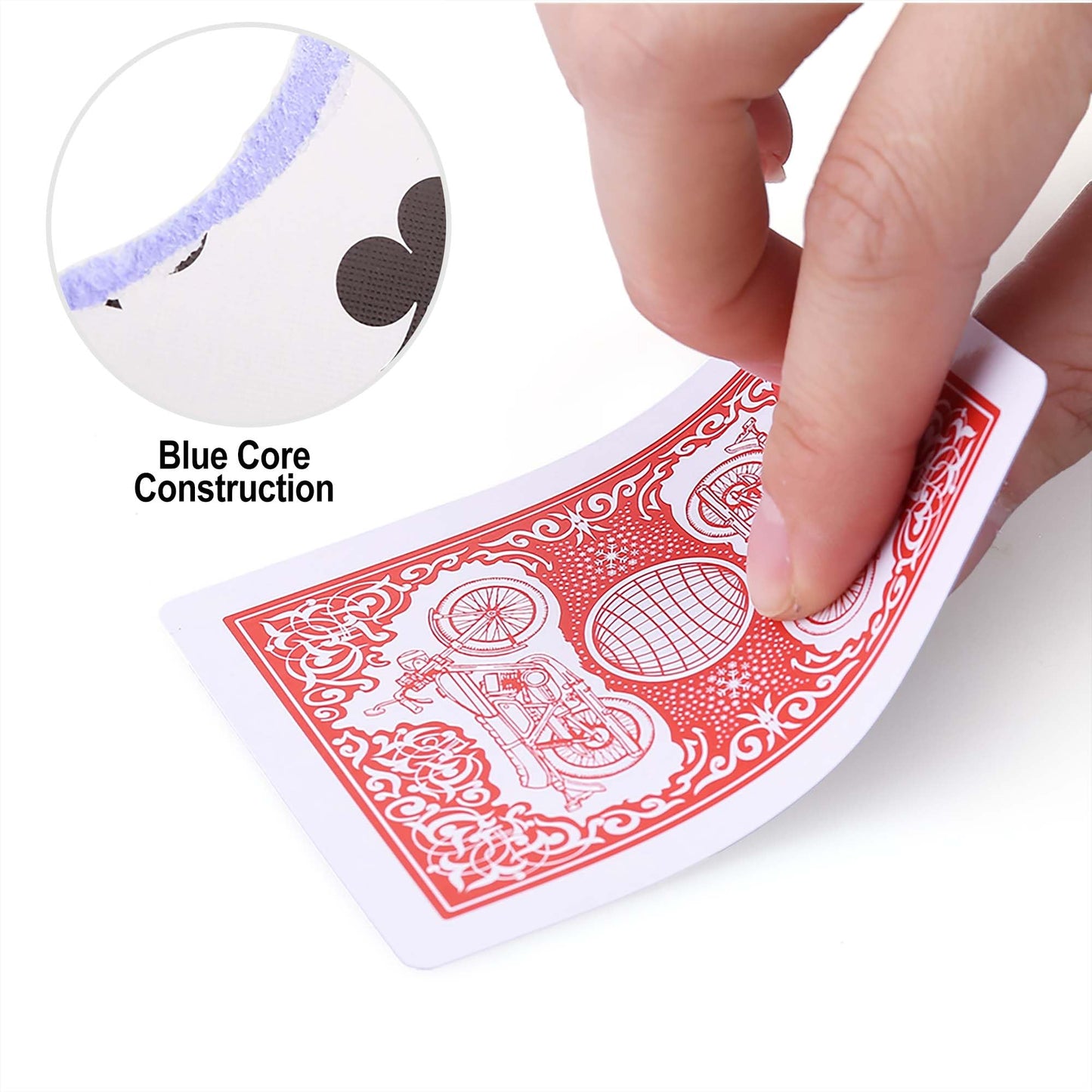 LotFancy Playing Cards – 2 Pack, Casino-Grade Poker Cards, Blue & Red, Poker Size Standard Index
