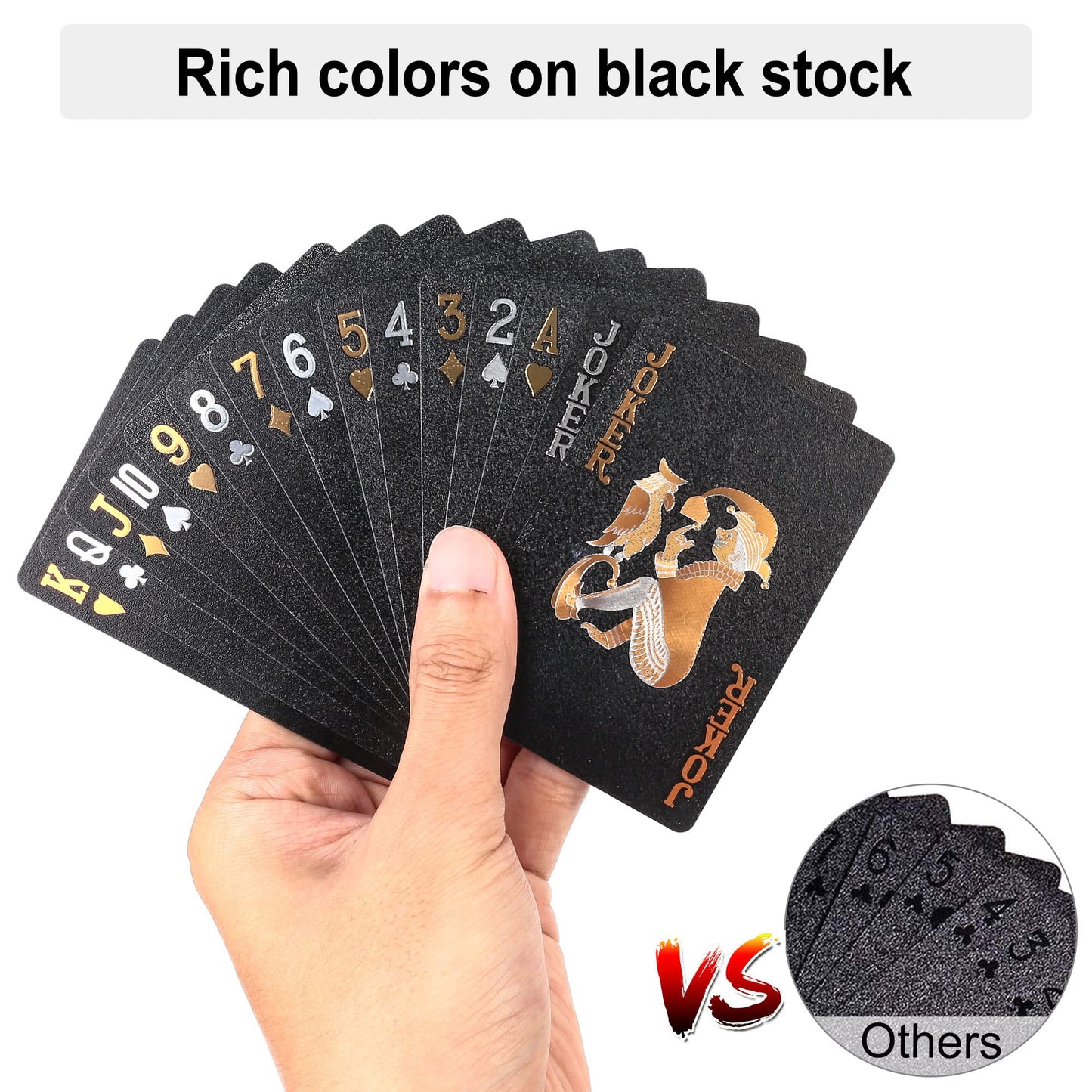 LotFancy Plastic Playing Cards – 2 Decks, Waterproof, in Plastic Cases for Poker, Magic & Beach Games