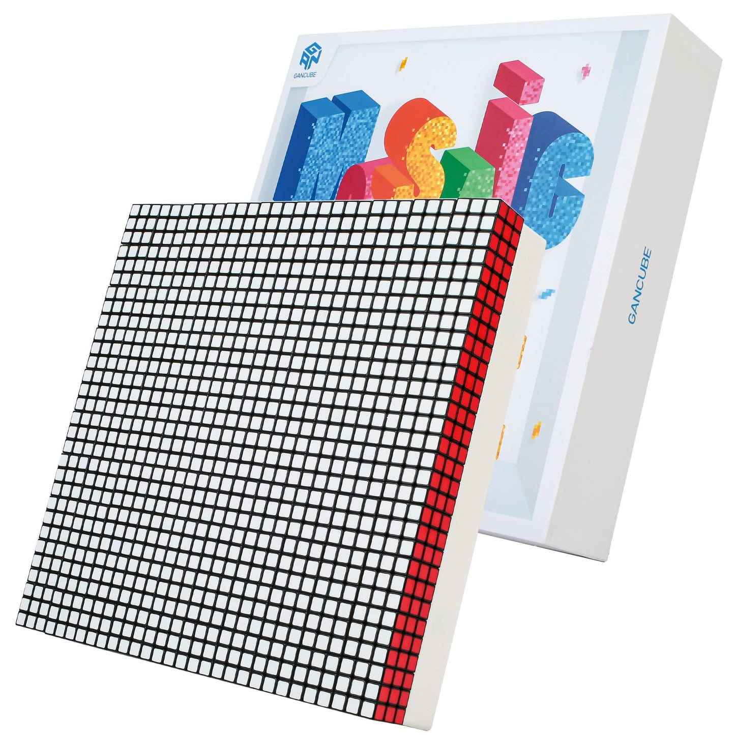 LotFancy GAN Mosaic Cubes 10x10 – 100 Mini Cubes Puzzle Toy with Plate