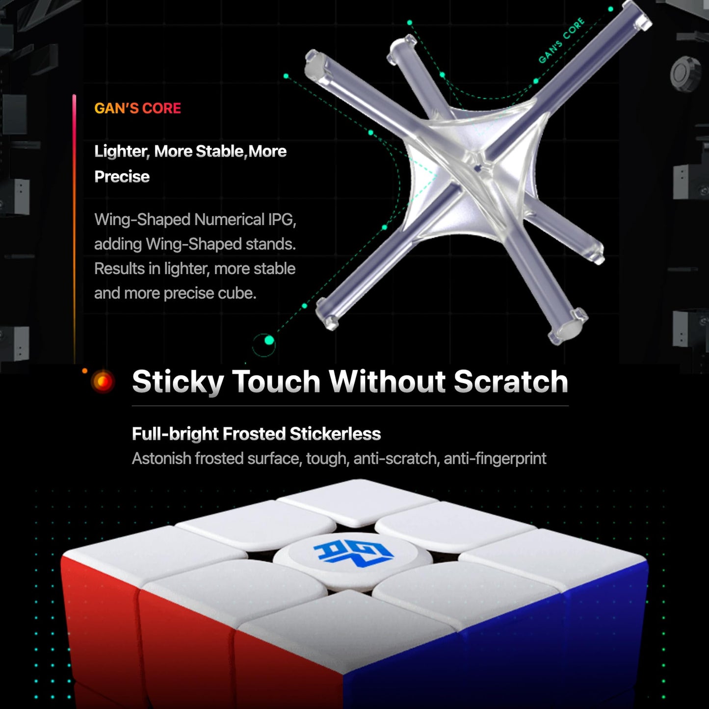 LotFancy GAN 356 M 3x3 Magnetic Speed Cube – Lite Ver. 2020