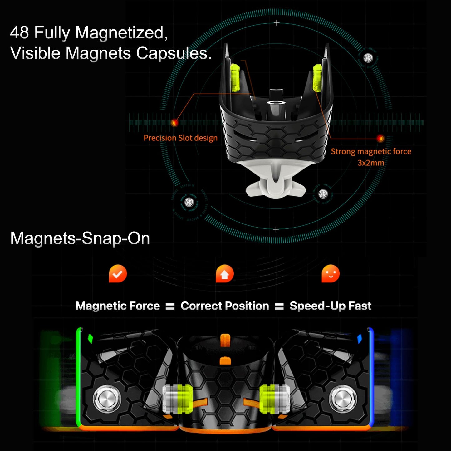 LotFancy GAN 356 M 3x3 Magnetic Speed Cube – Lite Ver. 2020