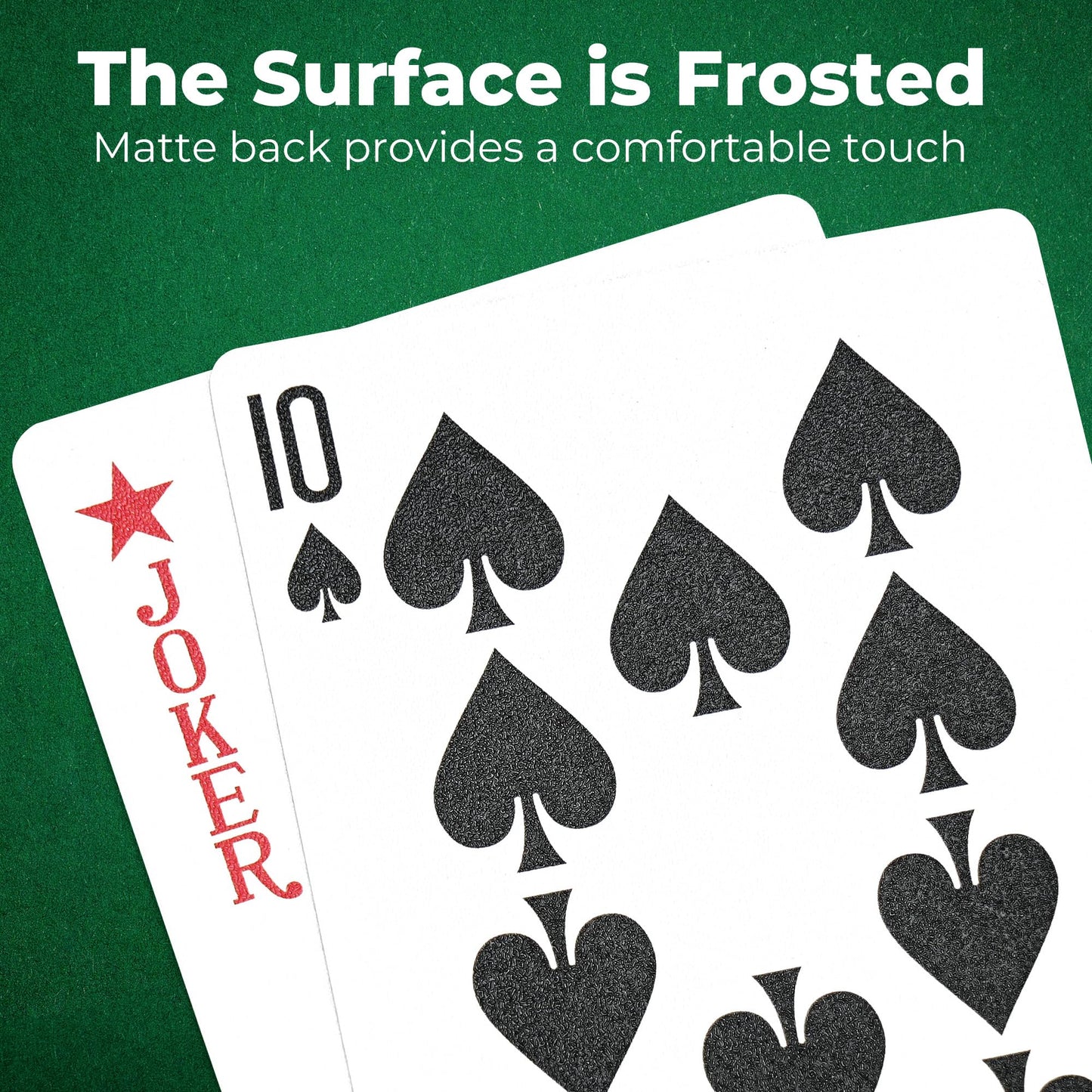 LotFancy Waterproof Plastic Playing Cards – 2 Decks, Poker Size, with Plastic Cases