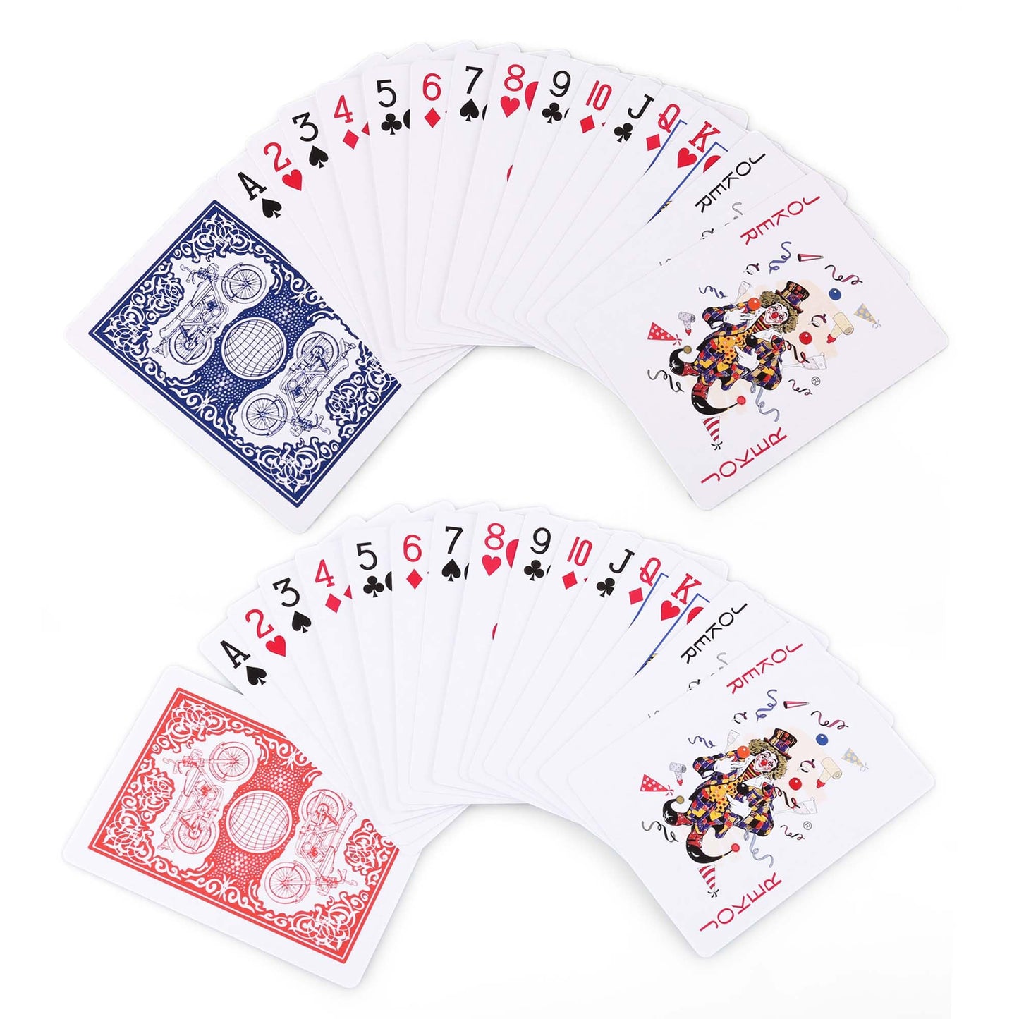 LotFancy Playing Cards – 2 Pack, Casino-Grade Poker Cards, Blue & Red, Poker Size Standard Index