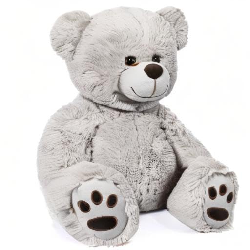 LotFancy Teddy Bear 20-Inch Gray Plush — Gift for Kids