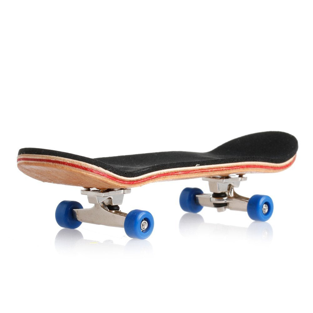 Lottoyday 1 Pack Professional Mini Maple Fingerboard – Red | Finger Skateboard Toy Set