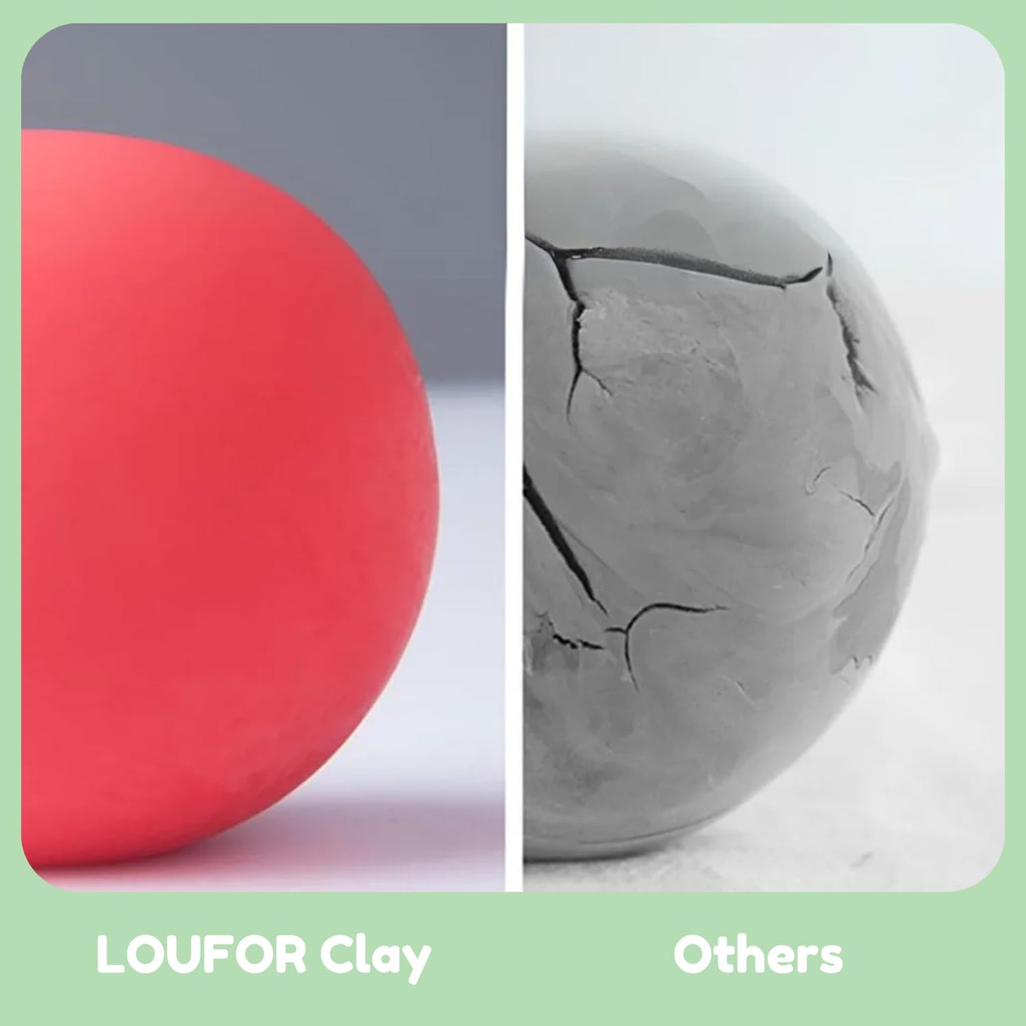 LOUFOR Air Dry Clay Kits for Kids – Safe, Non-Toxic, No-Bake Fun