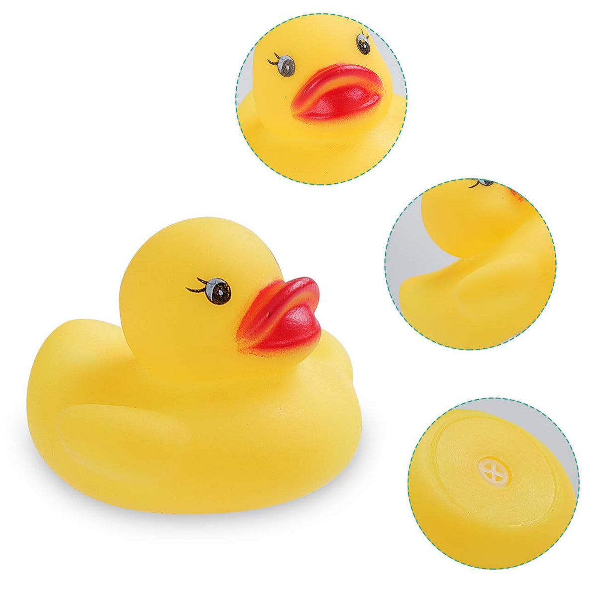 LOUHUA Rubber Ducks Bath Toys – 50 Mini Ducks Bulk for Kids