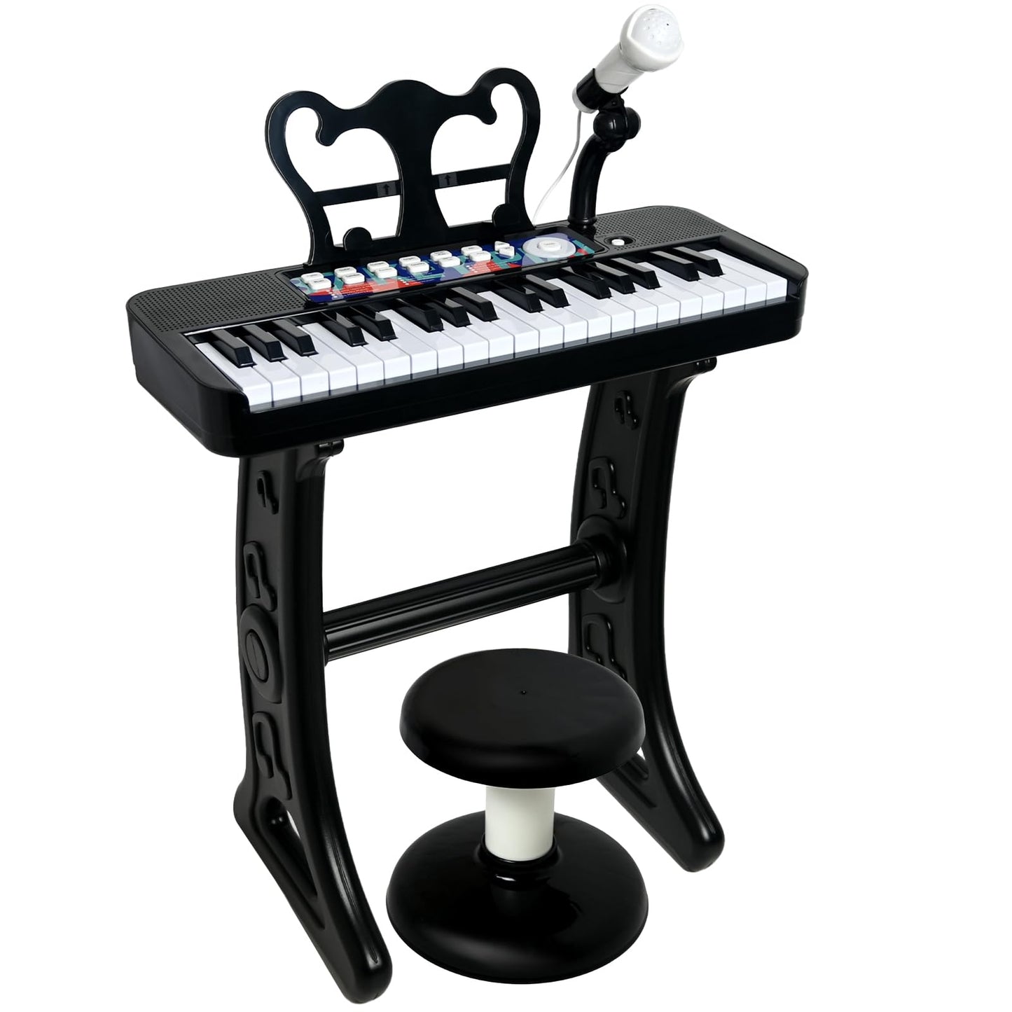 Love&Mini 37-Key Piano Toy for Kids (Ages 3-8) – Stand, Stool & Microphone