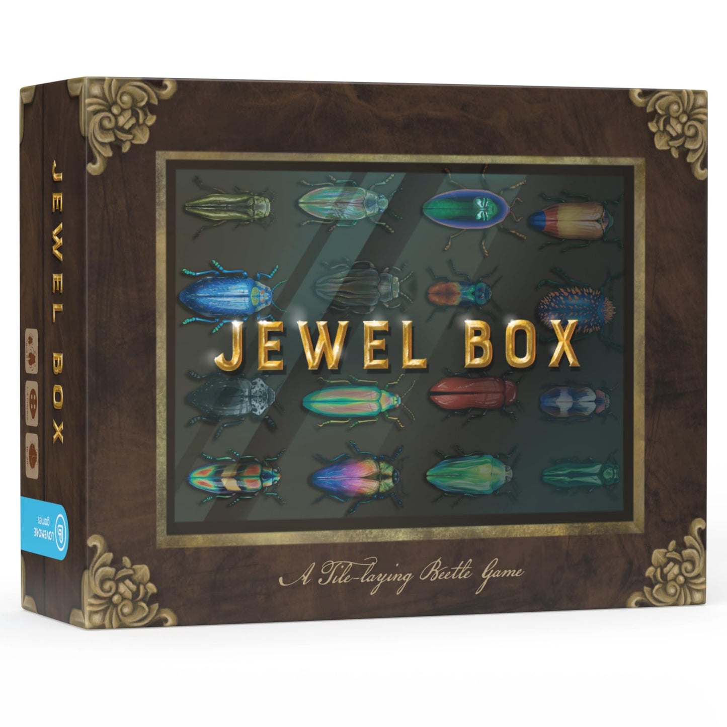 Lovemore Games Jewel Box: Family Strategy Board Game (1–4 players, 15–30 min, 75 unique beetles)