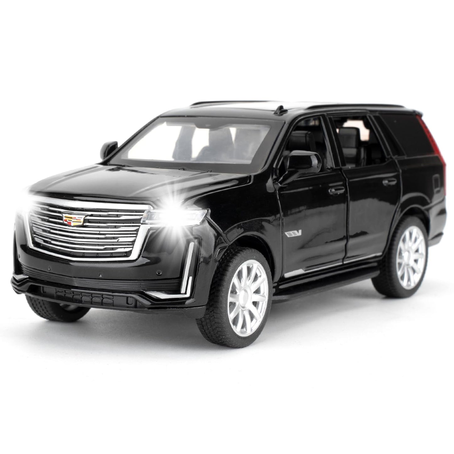 LOVEPOSELY 1:32 Escalade Diecast Model – Pull-Back Car with Sound and Lights