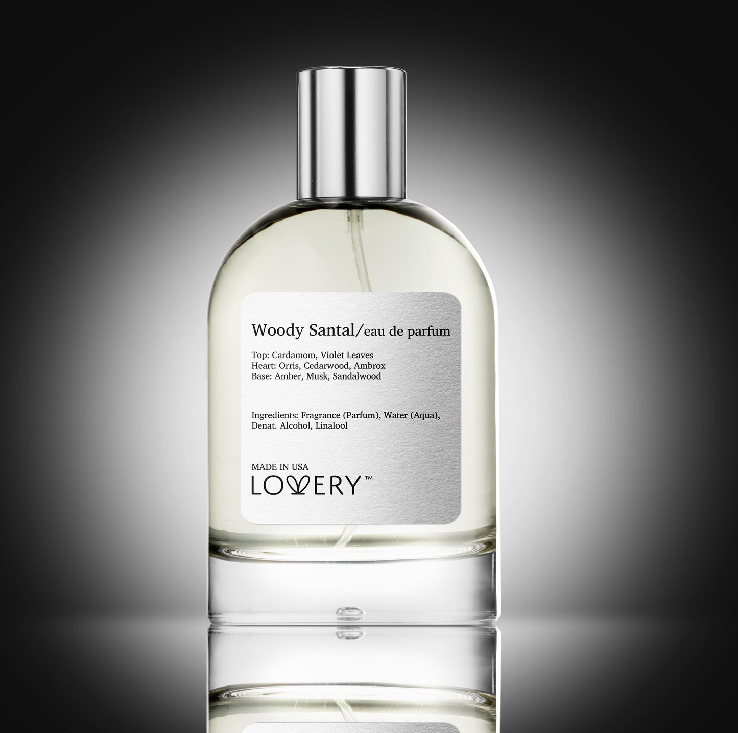 LOVERY Woody Santal Eau de Parfum | Unisex 100ml EDP Inspired by Santal 33