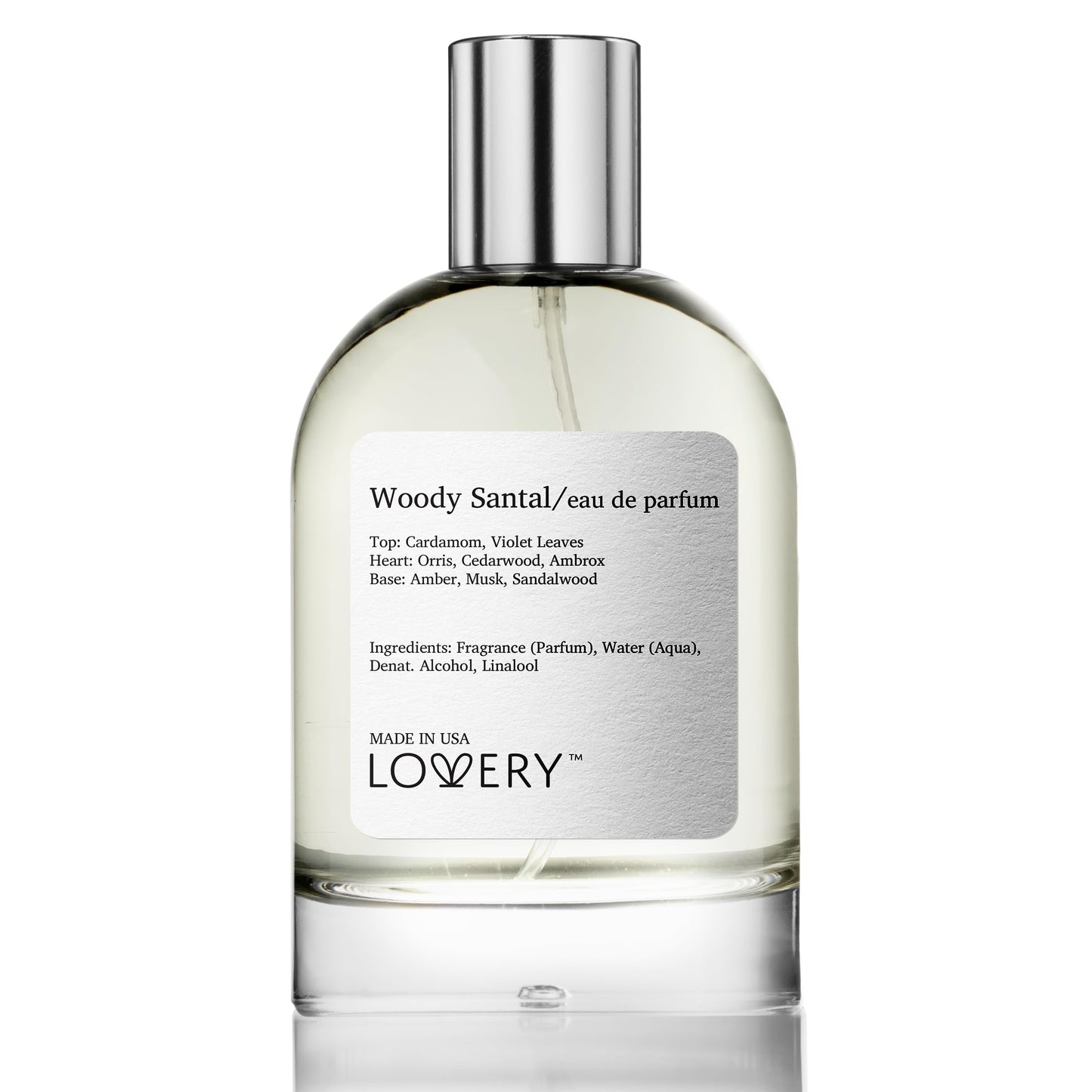 LOVERY Woody Santal Eau de Parfum | Unisex 100ml EDP Inspired by Santal 33