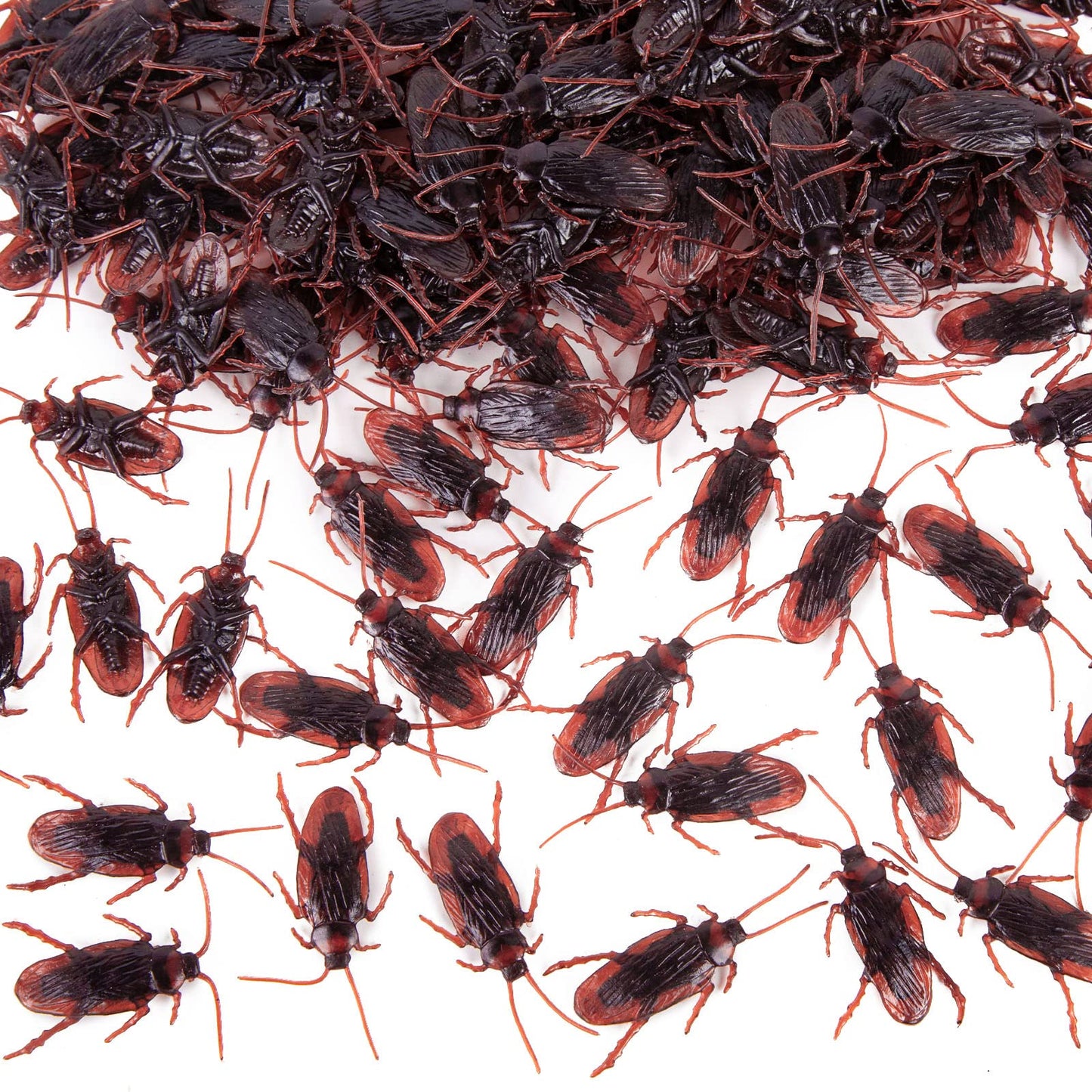 LovesTown 150PCS Fake Roaches – Plastic Cockroach Prank Toys for Halloween & Party Decoration