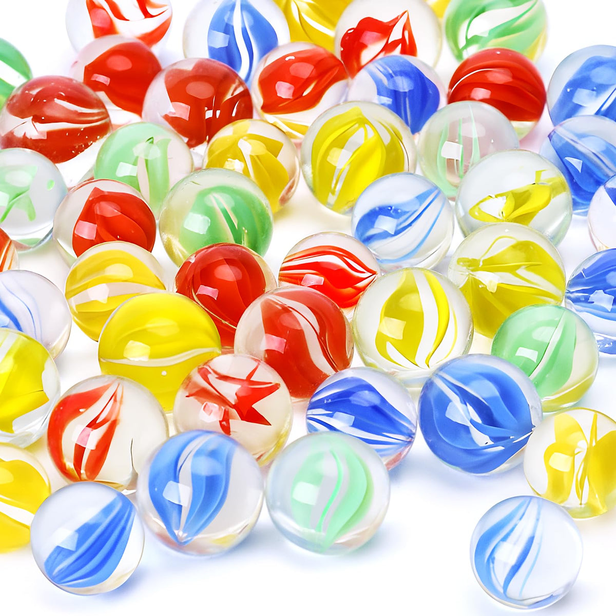 LovesTown 100PCS Glass Marbles Bulk – Kids Marble Run, DIY & Home Decor