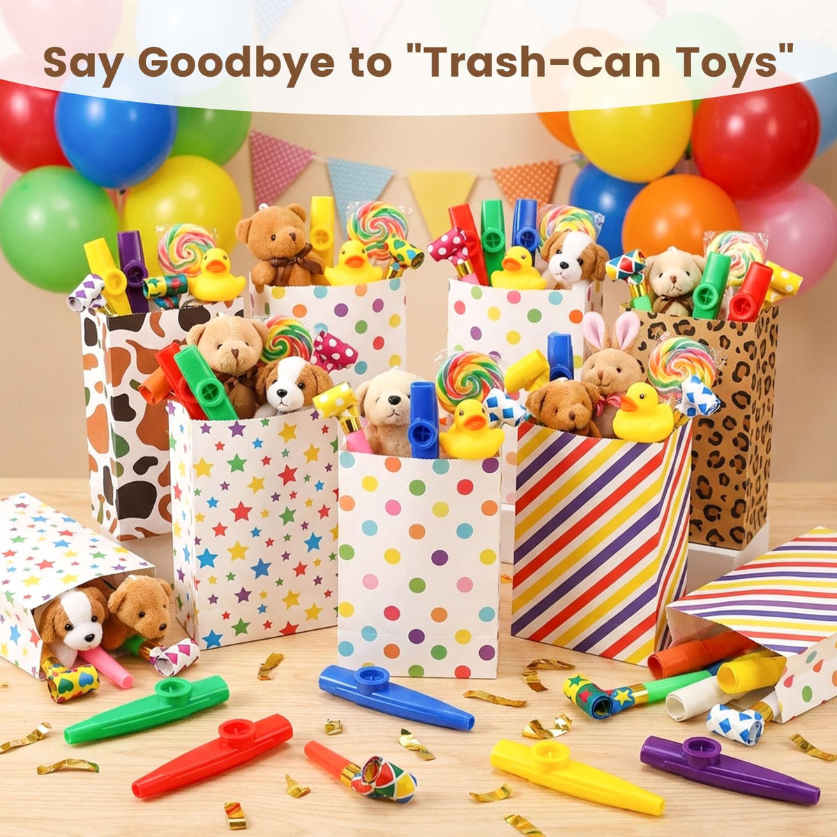 LovesTown Kazoo 18-Piece Bulk Set – Colorful Party Favors & Classroom Instruments